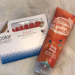New Color Street Pedicure nail strips and Posh Body Polish Scrub